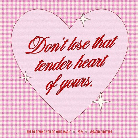 Don’t lose that tender heart of yours. 💕 Pink Quotes Aesthetic Motivation, Pink Philosophy, Coquette Quotes, Preppy Quotes, Pink Bg, Motivation Wall Art, Stickers Quotes, Tender Heart, Fun Christmas Decorations