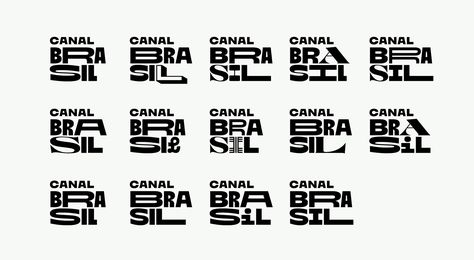 Type Network | Custom | Revitalizing Canal Brasil with a custom variable font 10 Million Subscribers, Variable Font, Brazil Culture, City Branding, Brazilian Design, Custom Type, Million Subscribers, New Identity, Typeface Design