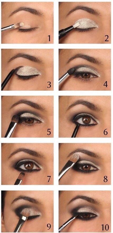 Smokey Eyes Tutorial, Easy Eye Makeup Tutorial, Eyeshadow Tutorial For Beginners, Smokey Eye Tutorial, Smokey Eye Makeup Tutorial, Eye Makeup Pictures, Eye Makeup Steps, Makijaż Smokey Eye, Simple Eye Makeup