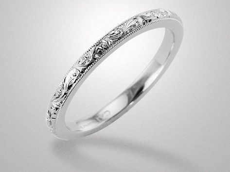 Engagement Rings Filigree, Engraved Wedding Band, Platinum Rings, Ruby Wedding Rings, Black Diamond Bands, Diamond Jewelry Earrings, Wedding Band Engraving, Platinum Wedding Band, Platinum Wedding Rings