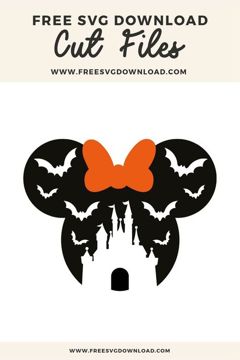 Disney Halloween Cricut, Cricut Svg Files Free, Disney Free, Disney Halloween Shirts, Minnie Mouse Halloween, Mickey Mouse Halloween, Projets Cricut, Mickey Halloween, Cricut Halloween