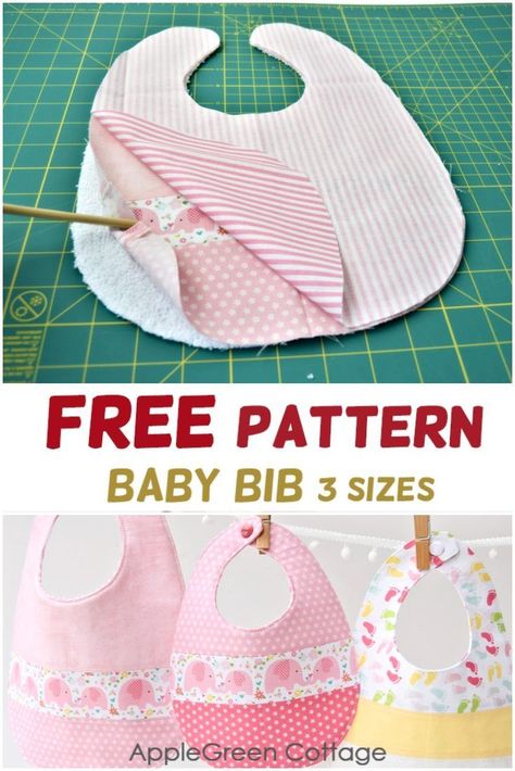 Bib Sewing Pattern, Baby Bibs Patterns Free, Best Baby Bibs, Diy Bibs, Baby Bib Tutorial, Diy Baby Bibs, Baby Sewing Patterns Free, Baby Bib Pattern, Baby Gifts To Make