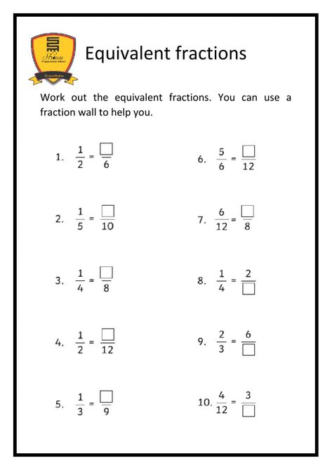 Year 3 Fractions Worksheets, Equivalent Fractions Worksheet 3rd Grade, Fraction Equivalent Activities, Equivalent Fractions 4th Grade, Fractions Worksheets Grade 3, Equivalent Fractions Worksheet, Fractions Worksheets Grade 5, Maths Fractions, Math Fractions Worksheets