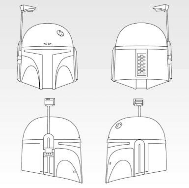 Mandalorian Helmet Logo Boba, Fill Bucket, Armor Template, Helmet Template, Boba Fett Costume, Valentine Cakes, Helmet Drawing, Clone Trooper Helmet, Boba Fett Helmet