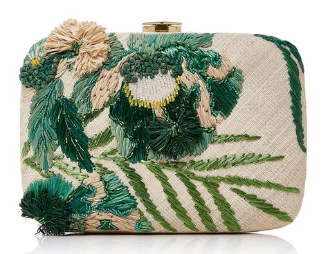 Summer Must Have: Aranaz Bags Raffia Purse, Embroidered Clutch Bag, Embroidered Purse, Embroidered Handbag, Embroidered Clutch, Pink Clutch, Wicker Bags, Unique Purses, Beaded Handbag