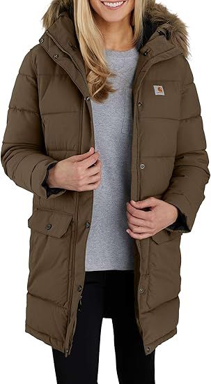 Amazon.com: Carhartt Women's Montana Relaxed Fit Insulated Coat: Clothing, Shoes & Jewelry Blown In Insulation, Carhartt Jackets, Carhartt Womens, Cozy Coats, Carhartt Women, Jacket Parka, Womens Parka, Work Jackets, Winter Jackets Women