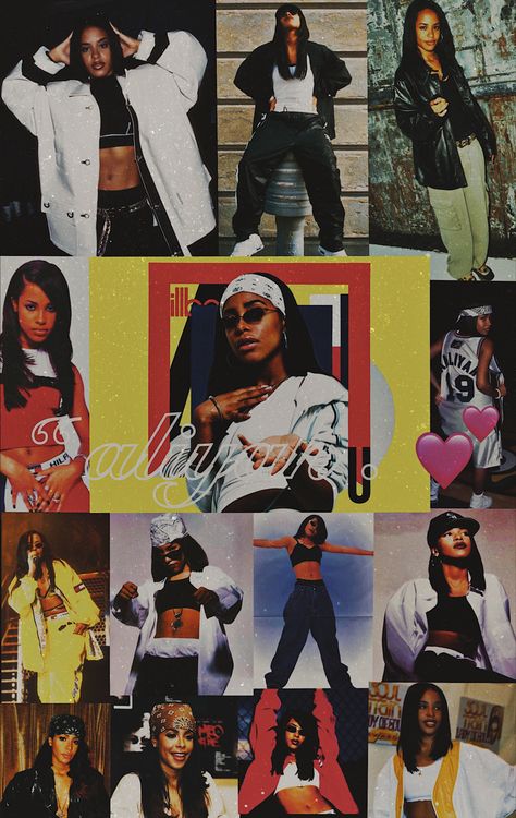 90s R B Outfit, Aliyah Wallpaper, Aaliyah Core Aesthetic, Aaliyah Aesthetic Outfit, Aliyah Aesthetic, Queen Latifah 90s Fashion, Aaliyah Outfits 2000s, 90s Rnb Aesthetic Wallpaper, Queen Latifah 90s