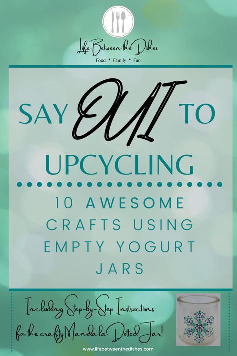 Crafts To Do With Oui Yogurt Jars, What To Do With Glass Yogurt Jars, Upcycling Oui Jars, Upcycled Oui Yogurt Jars, Crafts With Yogurt Jars, Yogurt Jar Gifts, Craft Ideas For Oui Yogurt Jars, Yogurt Bottle Crafts, Oui Yogurt Jar Crafts