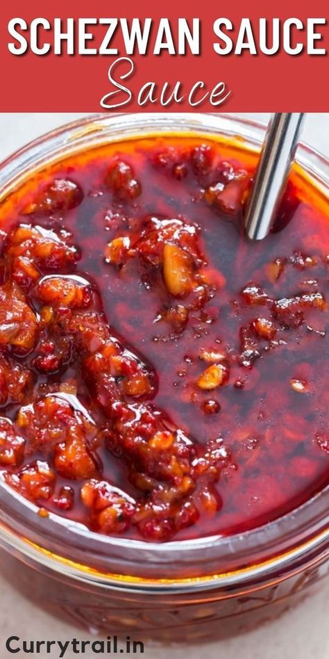 Extremely Spicy Food, Asian Sauce Recipes, Homemade Chili Sauce, Favorite Chili Recipe, Chili Sauce Recipe, Schezwan Sauce, Homemade Sauce Recipes, Hot Chili Sauce, Bbq Sauces