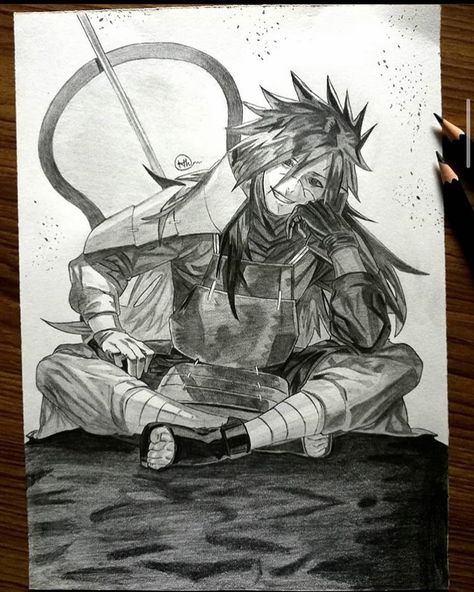 Naruto Sketch Drawing, Naruto Sketch, Best Anime Drawings, Anime Drawing Books, Anime Canvas Art, Dragon Ball Wallpapers, Anime Canvas, Madara Uchiha, Cool Sketches