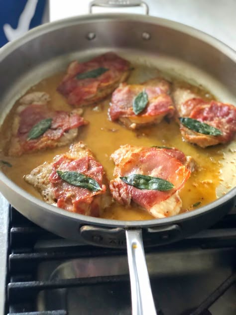 Veal Saltimbocca Saltimbocca Veal, Veal Cutlet Recipes, Veal Chop Recipes, Veal Dishes, Osso Buco Recipe, Veal Saltimbocca, Chef Ramsey, Saltimbocca Recipe, Cultural Foods