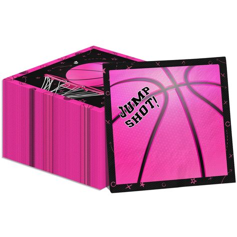 PRICES MAY VARY. 【Basketball Theme Party Decorations】You will receive 40pcs pink basketball party decorations napkins with a size of 6.5x6.5inch (folded size) 13x13inch (unfolded size) enough to meet your basketball girls birthday party or daily needs. 【High Quality Basketball Napkins】The pink basketball napkins adopts three-layer design, is not easy to tear. It has well-printed, soft and comfortable touch, so that you and your family and friends can enjoy a vibrant basketball sport theme birthd Sports Theme Birthday Party, Basketball Party Decorations, Basketball Theme Party, Basketball Decorations, Pink Basketball, Sport Theme, Sports Theme Birthday, Basketball Party, Basketball Theme