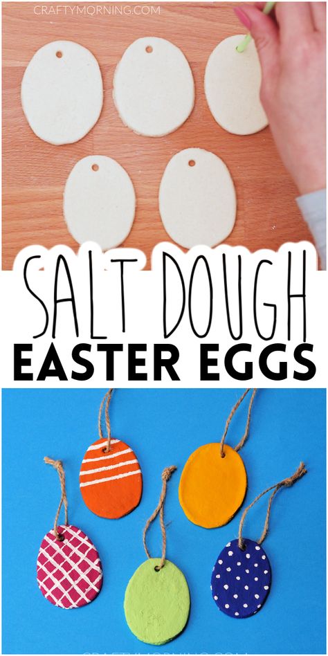 Kids Easter Gift Ideas, Salt Dough Easter, Crafternoon Tea, Make Salt Dough, How To Make Salt Dough, Easter Gift For Adults, Easter Lessons, Easter Tree Ornaments, Easter Crafts For Adults