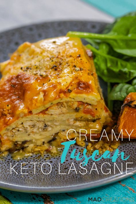 Chicken Lasagne, Chicken And Mushroom Pie, Lasagne Recipes, Keto Lasagna, Chicken Lasagna, Easy Chicken Dinner Recipes, Lchf Recipes, Keto Diet Menu, Bariatric Recipes