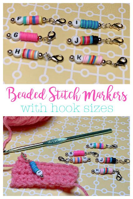 Diy Crochet Stitch Markers, Cute Stitch Markers, How To Make Stitch Markers, Handmade Stitch Markers, Beaded Stitch Markers, Crochet Stitch Markers Diy, Crocheting With Beads, Diy Crochet Hook Handle, Diy Stitch Markers