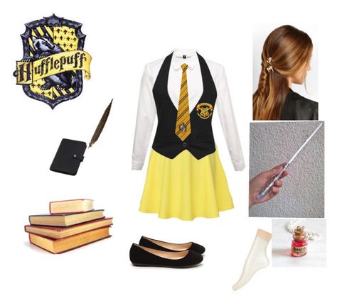 "Hufflepuff" by nashmeria on Polyvore featuring QNIGIRLS, Forever 21, Rosantica, Accessorize, Mineheart and Mulberry Hufflepuff Outfit, Polyvore Outfits, Polyvore Fashion, Forever 21, Polyvore Image, Streetwear Brands, London, Gucci, Men And Women