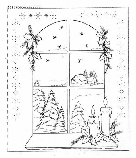 Candle Coloring Page, Embroidery Templates Free Printable, Draw A Candle, Parchment Design, Parchment Crafts, Parchment Paper Craft, Christmas Coloring Sheets, Parchment Cards, Parchment Craft