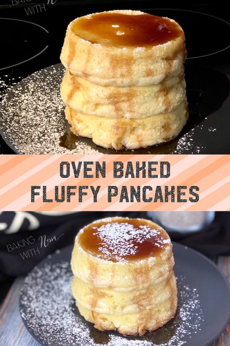 Making delicious Pancakes is one thing but achieving that level of fluffiness is almost impossible except when they are oven baked. Pancakes In Oven Baking, Fluffy Oven Pancakes, Bake Pancakes In Oven, Oven Baked Pancakes Recipe, Pancake Oven Baked, Baked Pancakes Oven Easy, Oven Pancakes Easy, Baked Pancakes Oven, Pancakes In Oven