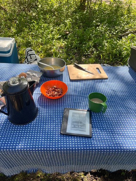 spring outside: a weekend camping - by Jo Bratt Spring Outside, Camping Menu, Spring Camping, Weekend Camping, Spring Things, Bird Calls, Tent Stakes, Sleeping Pads, Summer Grilling