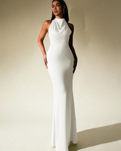 ✨Pre-order only, S(8) - L(12/14)✨ Dress White Elegant, Cocktail Dress White, White Evening Gowns, Sweater Vest Women, Sleeveless Cardigan, Womens Cocktail Dresses, Evening Gowns Formal, Ladies Party, Dress P