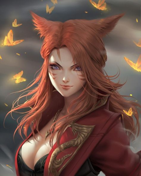 Miqo'te - Final Fantasy XIV --- #chubymi #digitalart #FFXIV #finalfantasy #miqote Final Fantasy Art, Fox Girl, Arte Fantasy, Dnd Characters, Cat Girl, Fantasy Artwork, Character Portraits, Fantasy Character Design, Final Fantasy