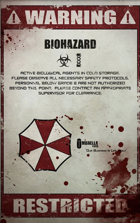 Umbrella Corporation, Resident Evil Collection, Resident Evil Game, Zombie Apocalypse, Giclee Art, Giclee Art Print, Resident Evil, Game Art, Zombie