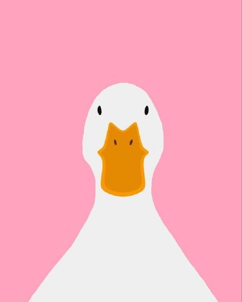 That’s what the duck said 🦆 #phonecasedesigns Goose Goose Duck, Ducks Wallpaper, Duck Aesthetic, Duck Painting, Pink Duck, Duck Wallpaper, What The Duck, Minimal Painting, The Duck