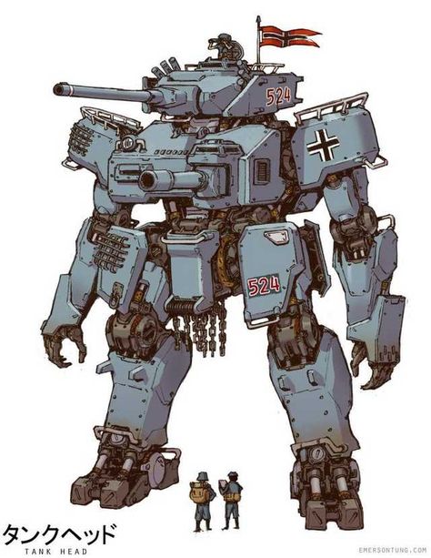 TankHead - Imgur Tank Concept Art, Tank Concept, Mecha Tanks, Mech Art, Armadura Medieval, Cool Robots, Arte Robot, Power Armor, Mecha Anime