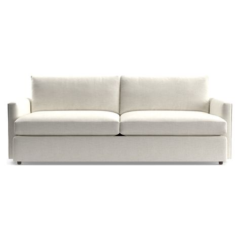 Lounge Deep Sofa 93" | Crate and Barrel Crate And Barrel Lounge Sofa, Crate And Barrel Sofa, Classic Apartment, Deep Seat Sofa, Narrow Sofa, Deep Sofa, Choosing Paint Colours, Long Sofa, Apartment Sofa