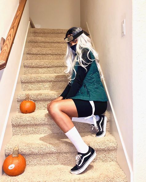 Crazy Food, Black Cosplay, Girl Cosplay, Anime Halloween, Naruto Kakashi, Costumes Ideas, Anime Cosplay, Girl Costumes, Costume Ideas