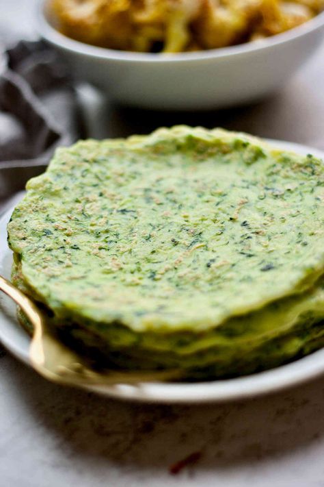 5 Ingredient Gluten Free Zucchini Crepe Gluten Free Crepes Recipe, Bread Crackers, Gluten Free Crepes, Recipe Zucchini, Healthy Flour, Hidden Vegetables, Savory Crepes, Vegan Bread, Vegetable Seasoning