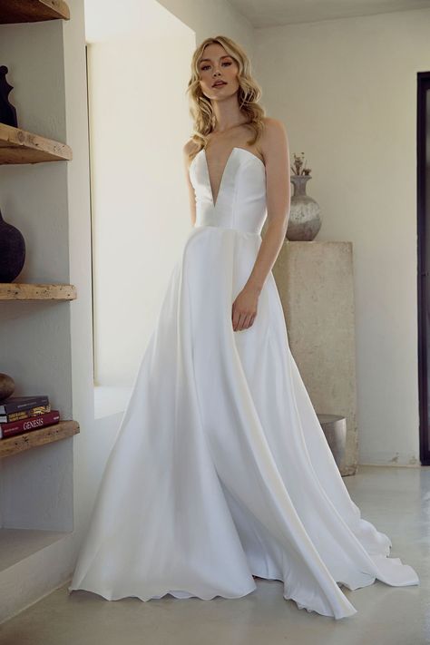 Iris — Scout Bridal Scout Bridal, Dress Theory Seattle, Mikado Gown, Golden Gown, Sarah Seven, Bridal Gallery, Wedding Dress Store, Designer Bridal Gowns, The Perfect Wedding