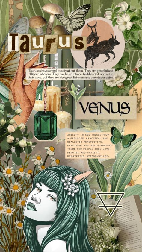 🐂🤍🌿 #aesthetic #taurus #taurusaesthetic #moodboard #green #greenaesthetic #vintage #vintageaesthetic #astrology #wallpaper #art #collageart #nature #plants #zodiac #earth Earth Sign Wallpaper, Taurus Aesthetic Moodboard, Taurus Moodboard Aesthetic, Taurus Women Aesthetic, Aesthetic Taurus Wallpaper, Earth Sign Aesthetic, Taurus Wallpaper Aesthetic, Taurus Venus Aesthetic, Aesthetician Wallpaper