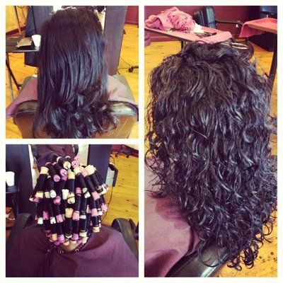 Loose curl perm...now if mine would just come out like this in perms I'd be ecstatic! Perms Before And After, Loose Spiral Perm, Spiral Perms, Loose Curl Perm, Body Wave Perm, Long Hair Perm, Spiral Perm, Wave Perm, Permed Hairstyles