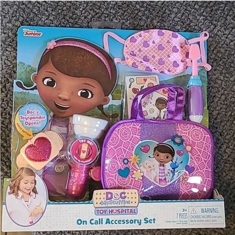 Disney doc mcstuffins toy hospital on call accessory play set Doc Mcstuffins Toys, Disney Doc Mcstuffins, Doc Mcstuffins, Cake Balls, Birthday Wishlist, Play Set, Disney Christmas, Aaliyah, Kids Toys