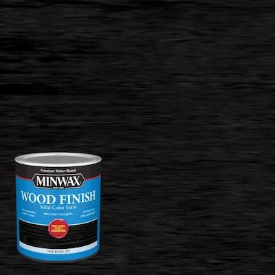 Minwax Wood Finish Water-Based True Black Interior Stain (1-Quart) in the Interior Stains department at Lowes.com Method Soap, Interior Wood Stain, Solid Stain Colors, Water Based Wood Stain, Solid Stain, Unfinished Furniture, World Of Possibilities, Black Liquid, Water Based Stain