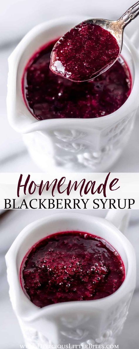 Clean Drinks, Pancakes Yogurt, Blackberry Pancakes, Yogurt Oatmeal, Blackberry Sauce, Syrup Recipes, Blackberry Syrup, Blackberry Recipes, Simple Syrup Recipes