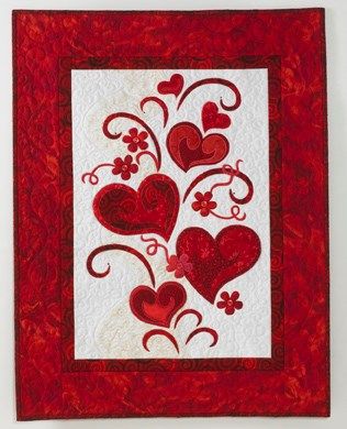 Valentines Quilts, Quilt Hearts, Seasonal Quilts, Quilt Pictures, Motifs D'appliques, Heart Quilts, Quilts Blocks, Heart Quilt Pattern, Applique Ideas