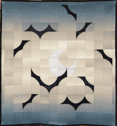 Moon Dance Revival Quilt, Sun And Moon Quilt Pattern, Modern Halloween Quilt, Moon Phase Quilt, Bat Quilt Pattern, Moon Quilt Block, Goth Quilt Patterns, Witchy Quilt Pattern, Bat Quilts