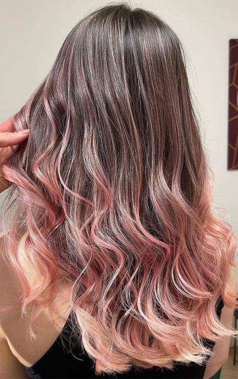 Balayage Ash, Pink Balayage, Balayage Hair Ideas, Ash Blonde Balayage, Brunette Balayage, Hair Brunette, Caramel Balayage, Balayage Blonde, Stunning Hairstyles