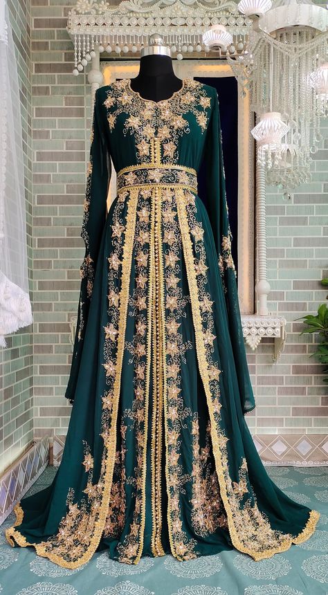 Moroccan Wedding Dress, Arabic Party, Islamic Wedding Dress, Arab Dresses, Arabic Wedding Dresses, Moroccan Arabic, Arab Dress, Moroccan Bride, Eastern Dresses