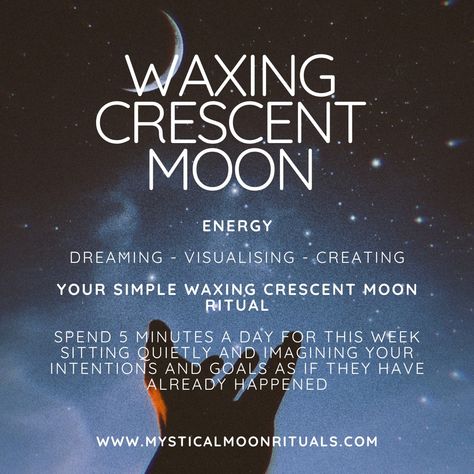 What dreams are you visualising this week? #waxingcrescentmoon #crescentmoonmagic #moonphases #lunarcycle #moonphasemagic #waxingmoon #crescentmoonenergy #lunarjourney #mooncyclemagic #moonwisdom #astrology #lunarphases #celestialmagic #moonmanifesting #moongazing #astrologycommunity #moonrituals #lunarmagic #moonphasejourney #waxingmoonmagic #lunarenergy #moonchild #astrologyinsights #mooncycle #moonphaserituals #crescentmoonmanifestation #lunargrowth #astrologylovers #waxingcrescentphase #... Waxing Crescent Moon Affirmation, Waxing Crescent Moon Meaning, Waxing Crescent Moon Aesthetic, Crescent Moon Ritual, Crescent Moon Meaning, Third Quarter Moon, 8 Phases Of The Moon, Waning Gibbous Moon, Release And Let Go