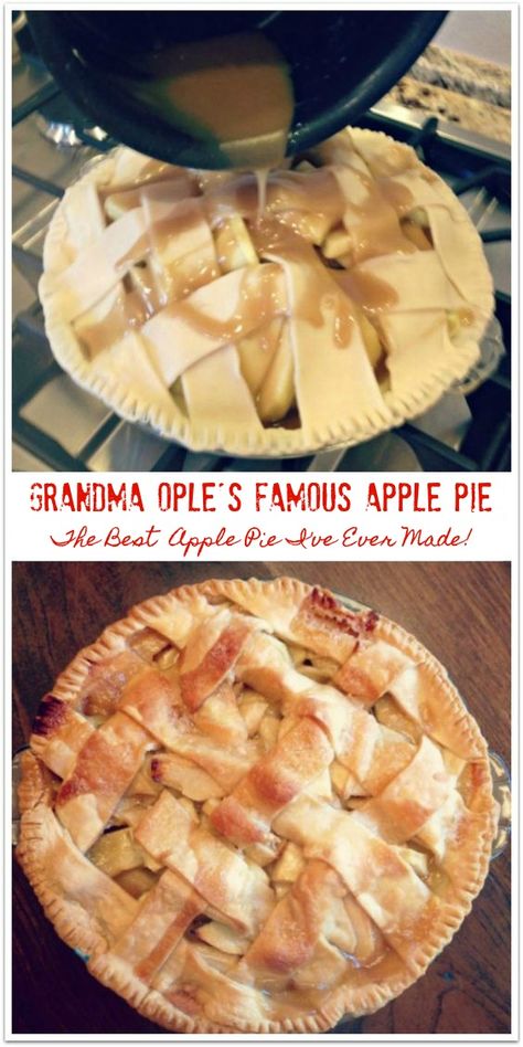 Grandma Ople, The Best Apple Pie, Apple Pie Recipe Easy, Best Apple Pie, Easy Pie Recipes, New York Cheesecake, Homemade Apple Pies, Perfect Pies, Apple Pie Recipes