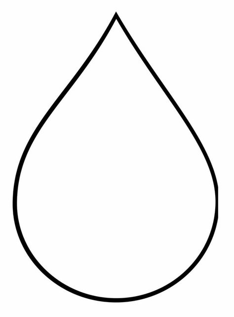 Raindrop Coloring Page for Preschoolers | Educative Printable Teardrop Drawing Easy, Water Coloring Pages, Drop Of Water, Shape Templates, Color Worksheets, Coloring Pictures, Water Drop, Toddler Crafts, Rain Drops