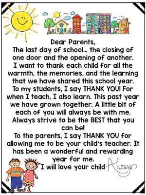 Letter To Students, Year Scrapbook, Preschool Class, Dear Parents, Letter To Parents, Preschool Graduation, Book Letters, Kindergarten Graduation, End Of School Year