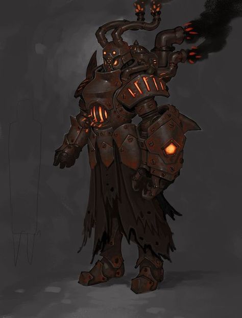 Torchlight 2, Steampunk Robots, Steampunk Character, Steampunk Characters, Arte Robot, 다크 판타지, Monster Concept Art, Art Character Design, Dungeons And Dragons Characters