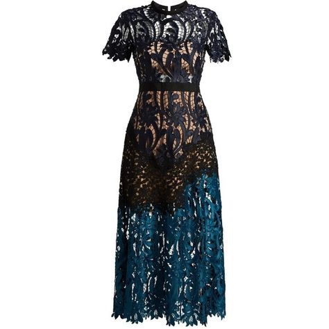 Self-portrait Prairie lace midi dress ($510) ❤ liked on Polyvore featuring dresses, lace dress, blue dress, a line midi dress, sheer lace dresses and midi dresses Scalloped Lace Dress, Portrait Dress, Self Portrait Dress, Black Lace Dress, Lace Midi, Lace Midi Dress, Blue Midi Dress, Featuring Dress, Self Portrait