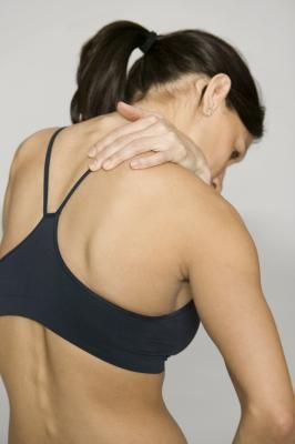 If you've ever felt tension in your upper back and shoulders then you know just how irritating the pain can be. For some women, the tightness can even cause tension headaches. Poor posture, too much computer time or excessive workouts can all cause your body to be out of alignment. The result is often stressed and stiff muscles that can lead to limited range of motion if left unattended. However, regularly stretching your upper back, shoulders and neck can help to loosen the muscles and a… Shoulder Tension, Massage Therapy Techniques, Muscle Pain Relief, Neck And Shoulder Pain, Tension Headache, Shoulder Muscles, Self Massage, Poor Posture, Shoulder Pain