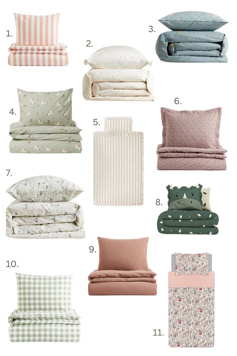 Neutral Kids Bedding, Toddler Bedding Set, Kids Room Bedding, Toddler Girl Bedding Ideas, Toddler Bedding Ideas, Kids Bedding Ideas, Girls Twin Bedding, Toddler Bed Bedding, Ikea Minnen Bed