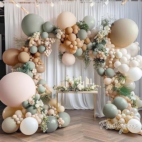 Amazon.com: Dusty Green Nude Balloon Garland Double Stuffed Blush Brown Cream Sand White Balloon Arch Neutral Avocado Green Apricot Matte Balloons for Baby Shower Wedding Birthday Gender Reveal Party Decoration : Toys & Games Balloon Arch Neutral, Blush Baby Shower Decor, Matte Balloons, White Balloon Arch, Balloons For Baby Shower, Baby Shower Balloon Arch, Blush Balloons, Baby Shower Decorations Neutral, Pastel Baby Shower